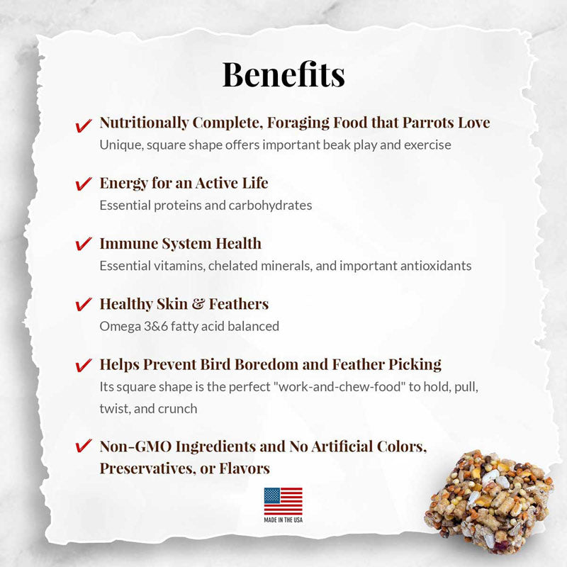 Fruit Delight Avi-Cakes for Parrots 8 oz (227 g)