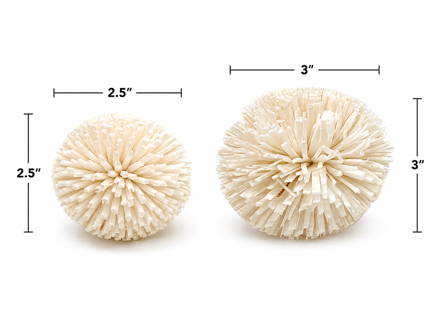 2.25" Sola Fringe Ball - 6 Pack