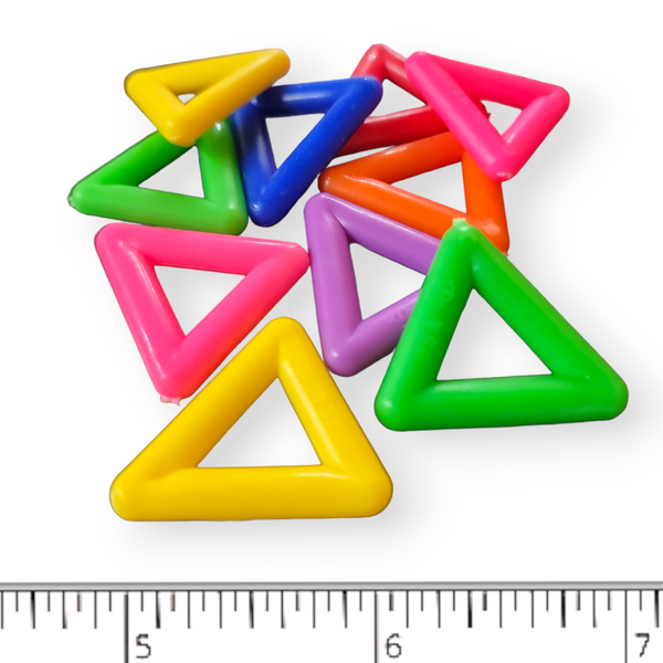 1 inch Neon Plastic Acrylic Triangles