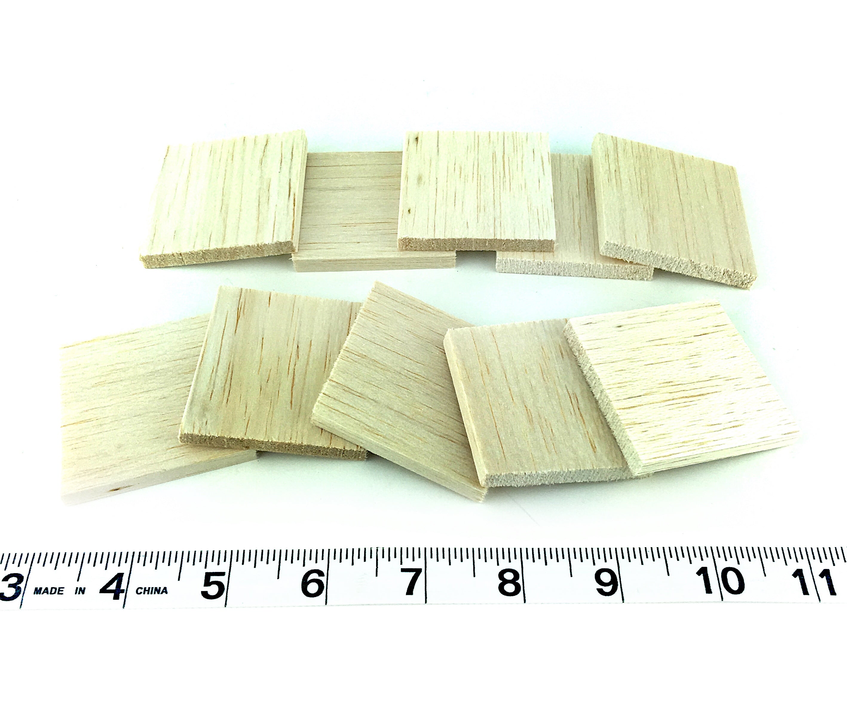 2" Balsa Thins - 1/4" Thick - 20 Pack