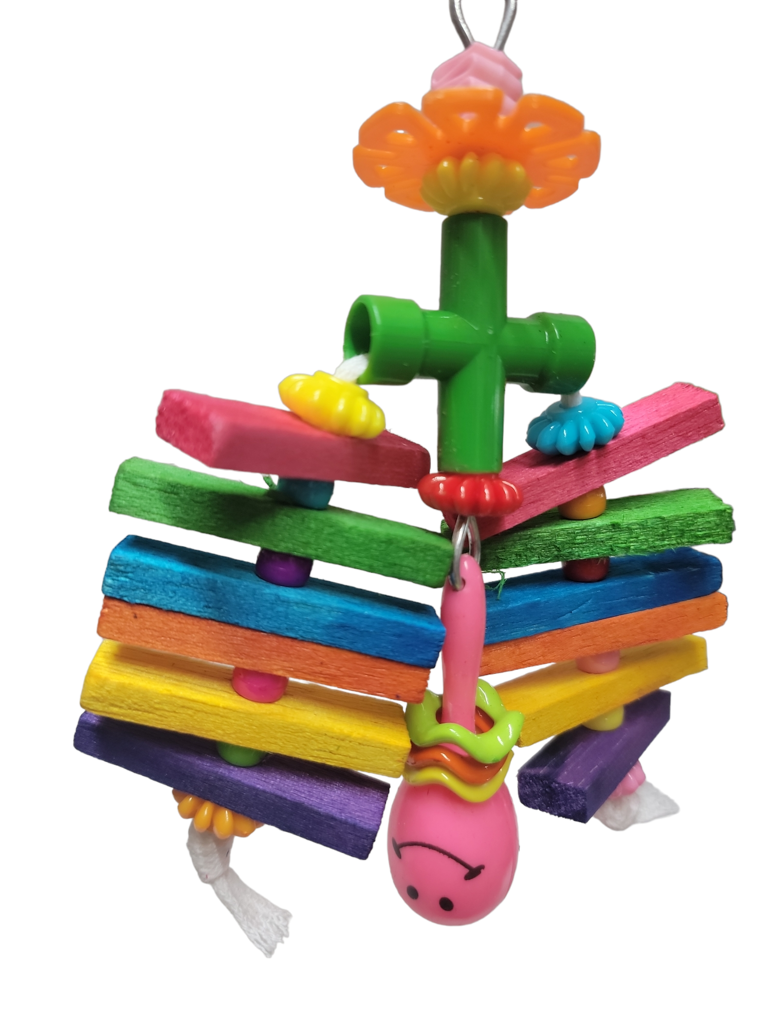 Super Bird Creations Windspiel Vogelspielzeug - Bunt, Mit Glocke, Für Mittelgroße Bis Große Vögel