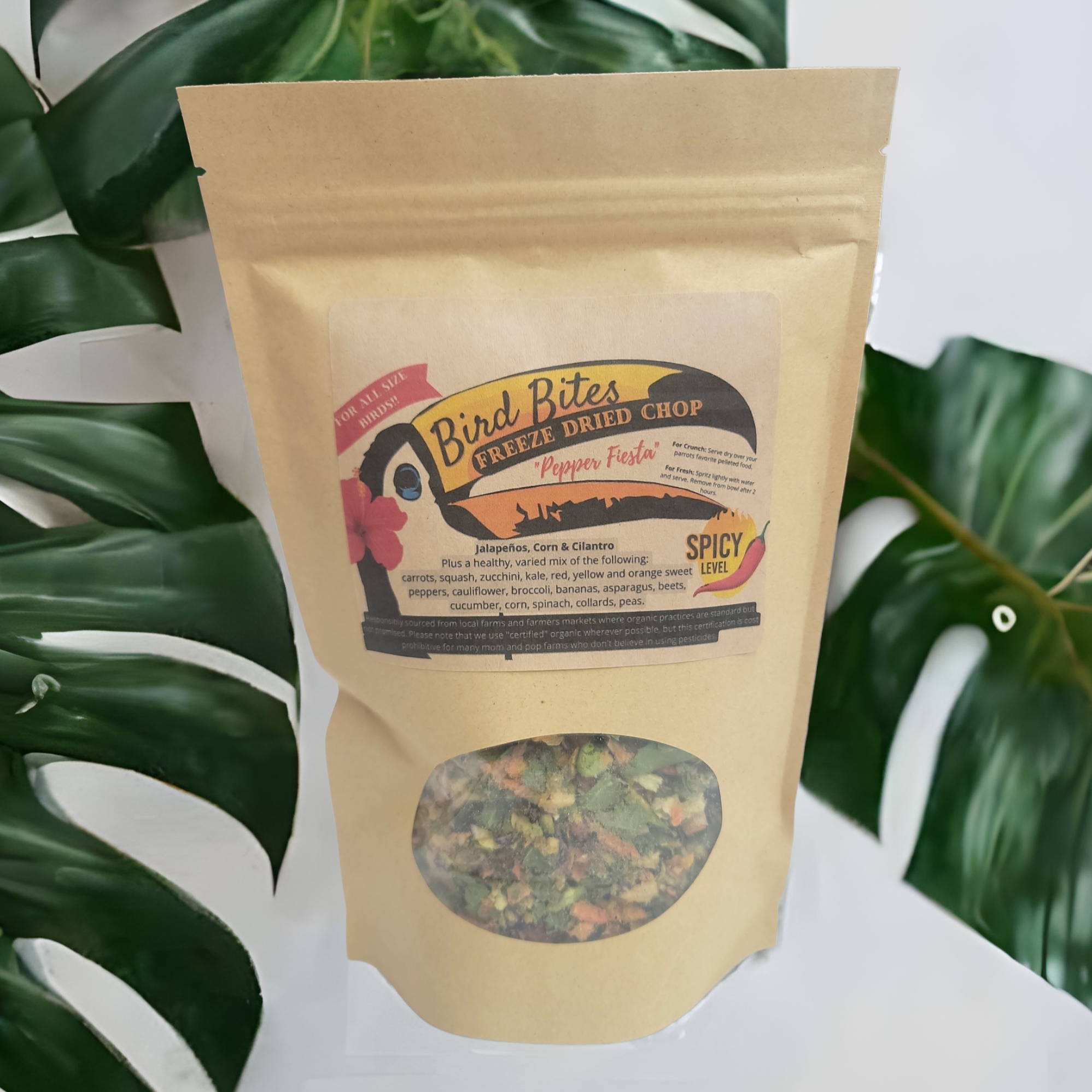 Bird Bites Freeze Dried Chop - Daily Fruits & Veggies, 4 Flavors to Choose From
