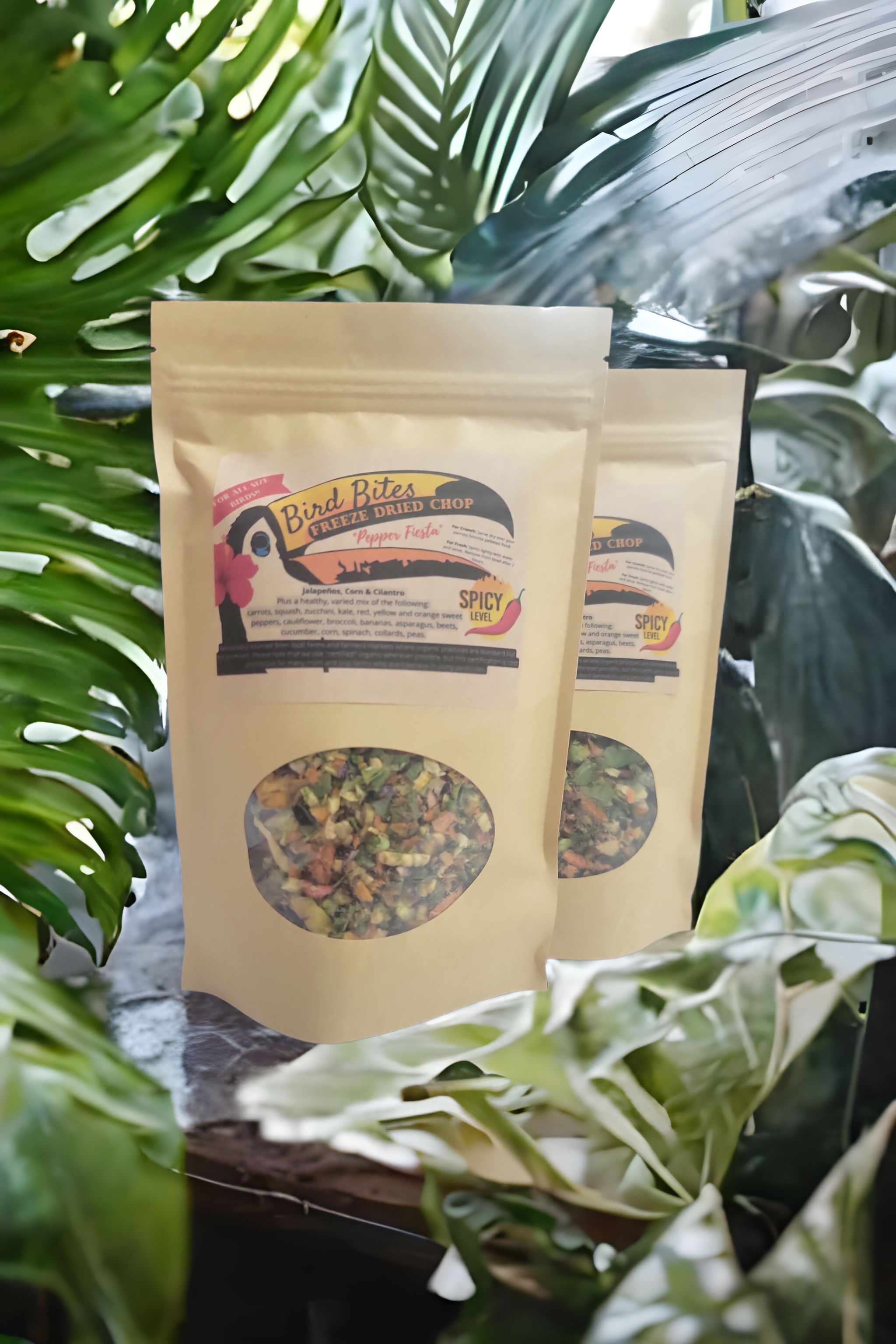 Bird Bites Freeze Dried Chop - Daily Fruits & Veggies, 4 Flavors to Choose From