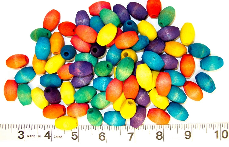 Oval Wooden Beads bird toy parts