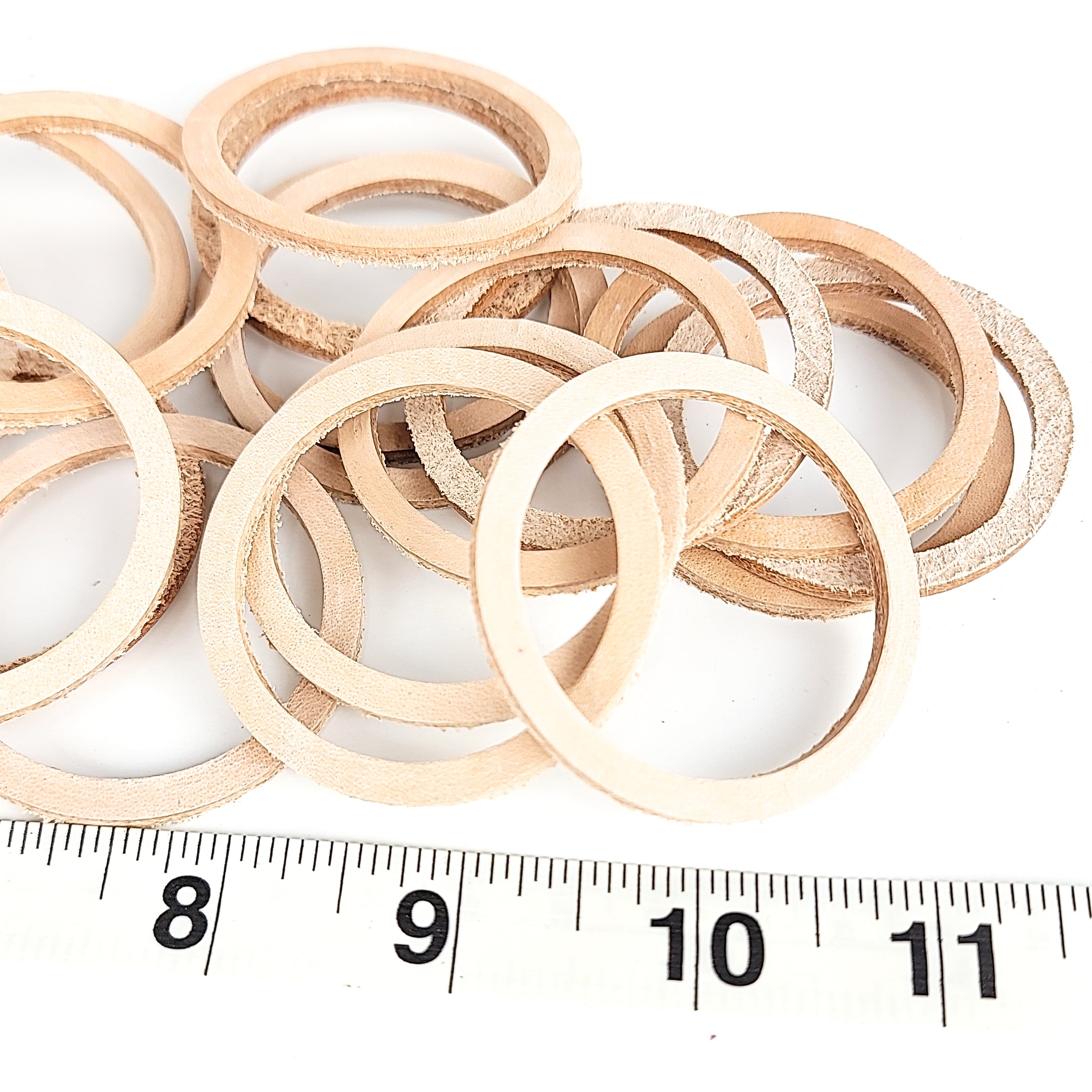 Skinny Leather Washers - 10 Pack
