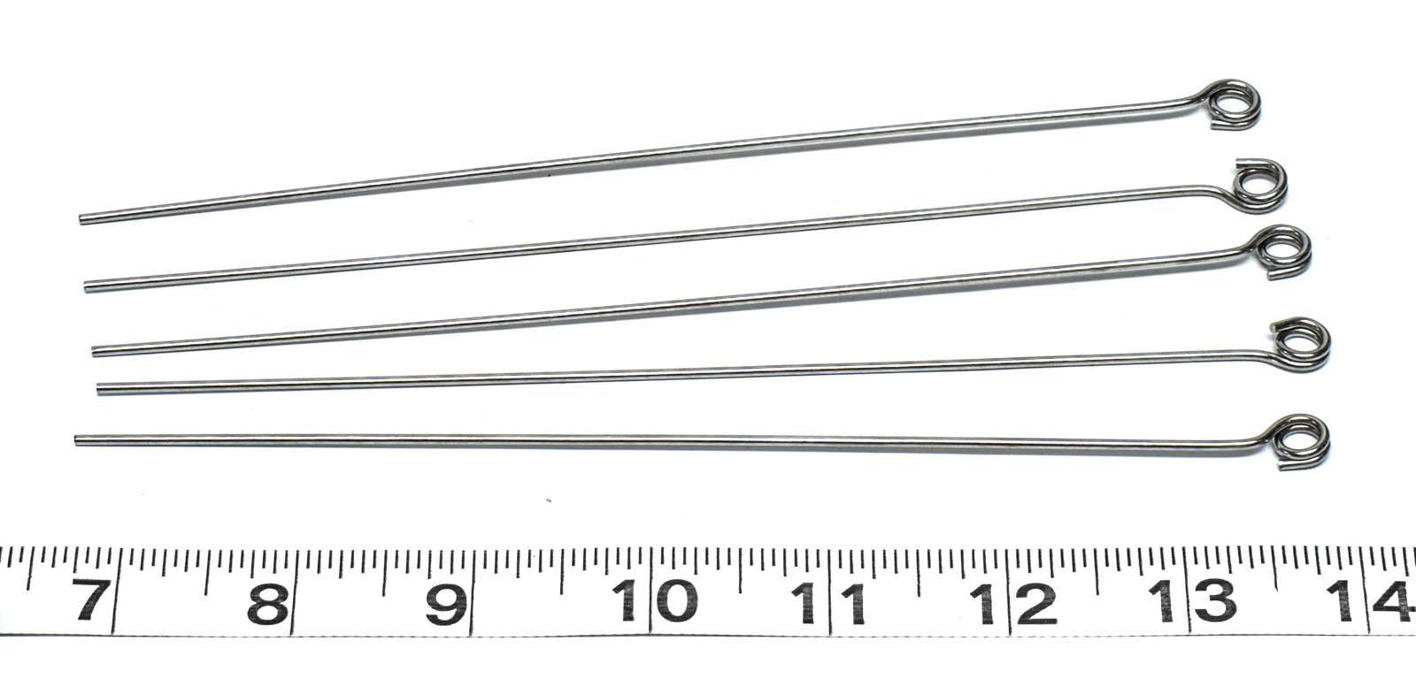 6.5" Stainless Steel Rods w-Eye - 3 Pack