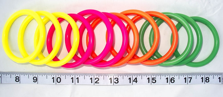 Neon Plastic Rings for bird toys